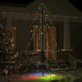 Kalėdų Eglutė, 120X220cm Kūgio Formos, 300 Led Lempučių Kalėdų Eglutė, 120X220cm Kūgio Formos, 300 Led Lempučių