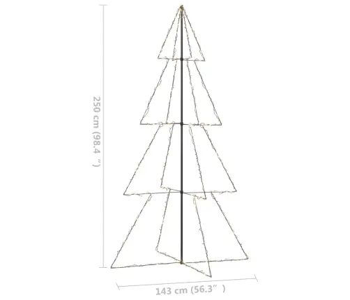 Ziemassvētku Egle, 360 Led, Telpām, Āra Teritorijai, 143X250 Cm Vidaxl