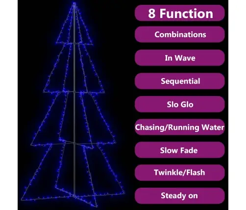 Ziemassvētku Egle, 360 Led, Telpām, Āra Teritorijai, 143X250 Cm Vidaxl