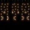 Girlianda Žvaigždės Ir Mėnuliai, 138 Šiltos Baltos Led Lemputės