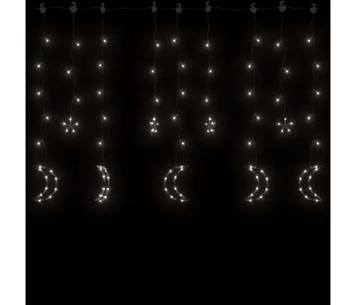 Lampiņas, Zvaigžņu Un Mēness Forma, Tālvadības Pults, 345 Led Vidaxl