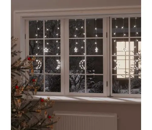 Lampiņas, Zvaigžņu Un Mēness Forma, Tālvadības Pults, 345 Led Vidaxl