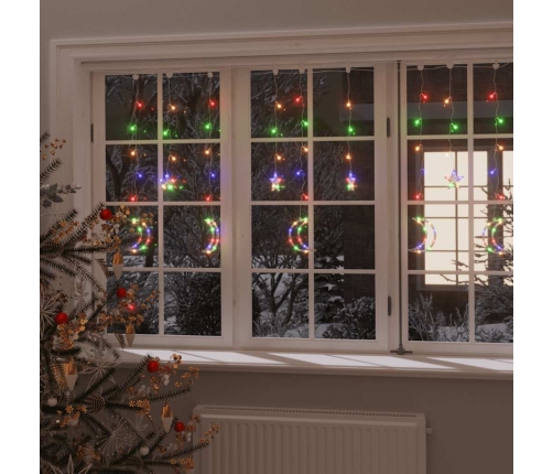 Lampiņas, Zvaigžņu Un Mēness Forma, Tālvadības Pults, 345 Led Vidaxl