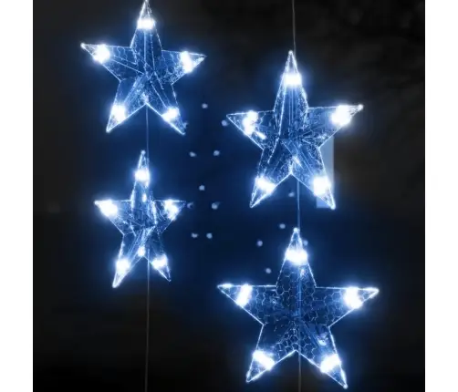 Led Lampiņu Aizkars, 500 Led, Zils, 8 Funkcijas Vidaxl
