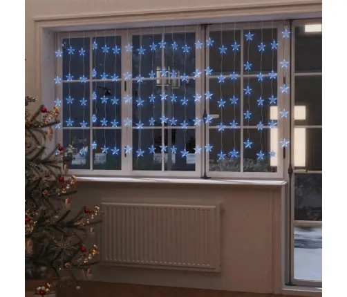 Led Lampiņu Aizkars, 500 Led, Zils, 8 Funkcijas Vidaxl