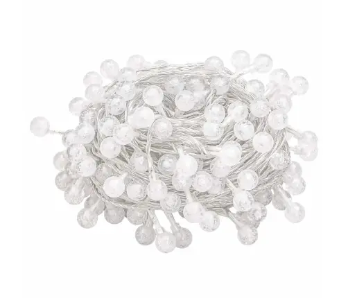 Led Lampiņu Virtene, 20 M, 200 Silti Baltas Led, 8 Funkcijas Vidaxl