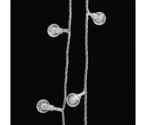 Led Lampiņu Virtene, 40 M, 400 Silti Baltas Led, 8 Funkcijas Vidaxl