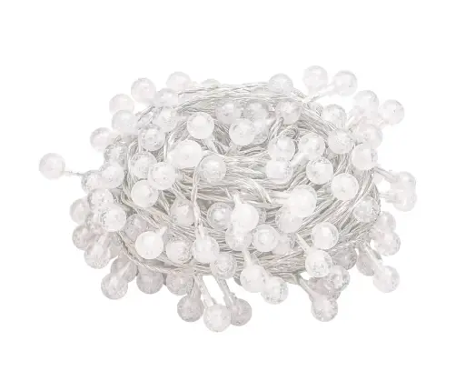 Led Lampiņu Virtene, 40 M, 400 Silti Baltas Led, 8 Funkcijas Vidaxl