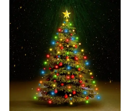 Ziemassvētku Lampiņas, 210 Led, 210 Cm, Krāsainas Vidaxl