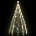 Ziemassvētku Lampiņas, 250 Led, 250 Cm, Vēsi Baltas Vidaxl