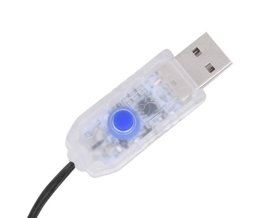 Ziemassvētku Lampiņas, 250 Led, 250 Cm, Vēsi Baltas Vidaxl