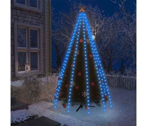 Ziemassvētku Lampiņas, 250 Zilas Led, 250 Cm Vidaxl