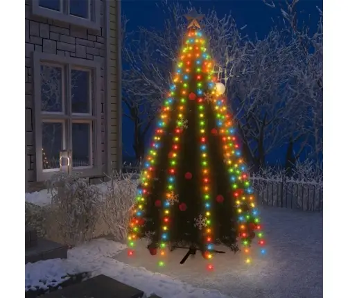 Kalėdų Eglutės Girlianda Su 250 Spalvotų Led Lempučių, 250Cm