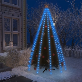 Ziemassvētku Lampiņas, 300 Led, 300 Cm, Zilas Vidaxl
