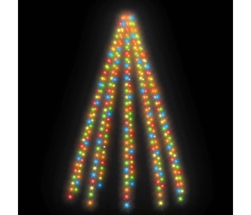 Ziemassvētku Lampiņas, 300 Led, 300 Cm, Krāsainas Vidaxl