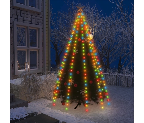 Ziemassvētku Lampiņas, 300 Led, 300 Cm, Krāsainas Vidaxl