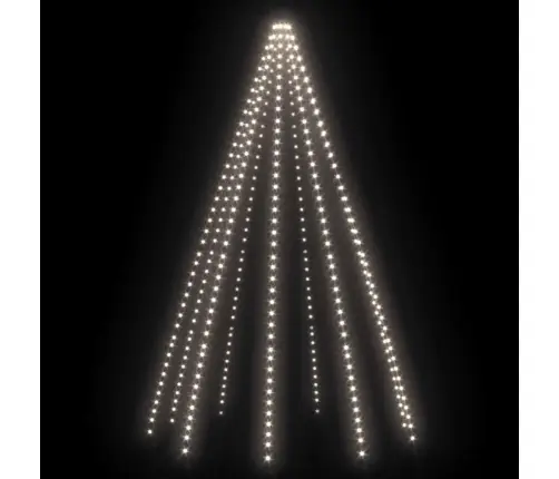 Ziemassvētku Lampiņas, 400 Led, 400 Cm, Vēsi Baltas Vidaxl