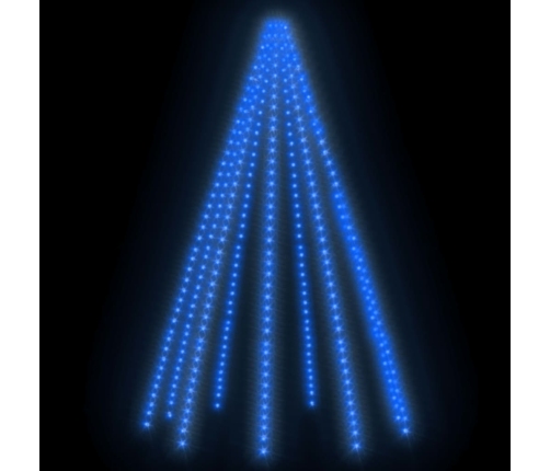 Ziemassvētku Lampiņas, 400 Led, 400 Cm, Zilas Vidaxl