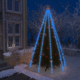 Ziemassvētku Lampiņas, 400 Led, 400 Cm, Zilas Vidaxl