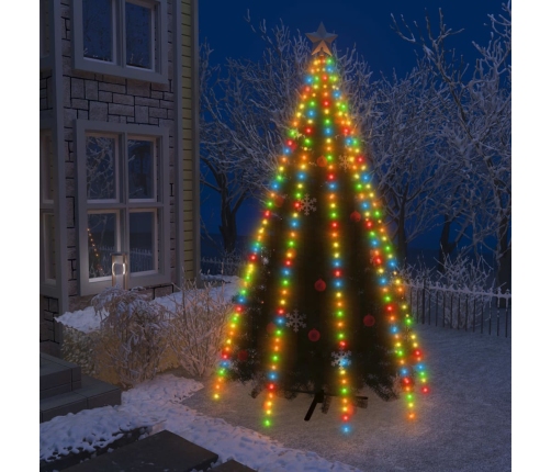 Ziemassvētku Lampiņas, 400 Led, 400 Cm, Krāsainas Vidaxl