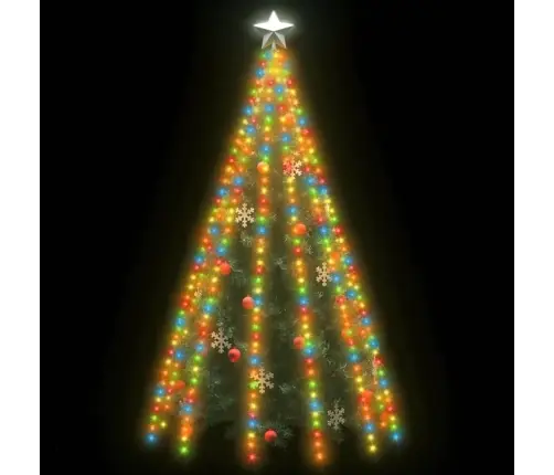 Kalėdų Eglutės Girlianda Su 500 Spalvotų Led Lempučių, 500Cm