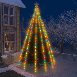 Ziemassvētku Lampiņas, 500 Led, 500 Cm, Krāsainas Vidaxl