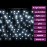 Led Girlianda Varvekliai, 10M, 400 Šaltų Baltų Led, 8 Funkcijos