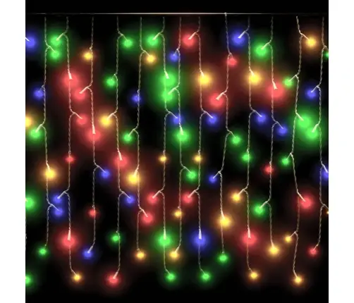 Led-Valguskardin, 10 M, 400 Ledi, Värviline, 8 Funktsiooni
