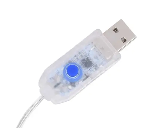 Led Lampiņu Aizkars, 3X3 M, 300 Led, Zils, 8 Funkcijas Vidaxl