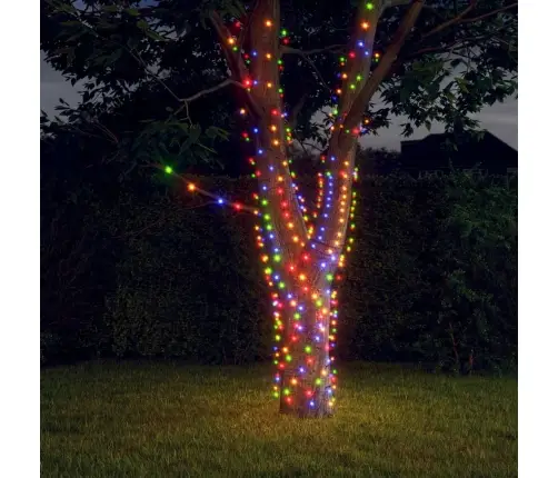 Solārā Lampiņu Virtene, 2 Gab., 2X200 Led, Daudzkrāsaina Vidaxl