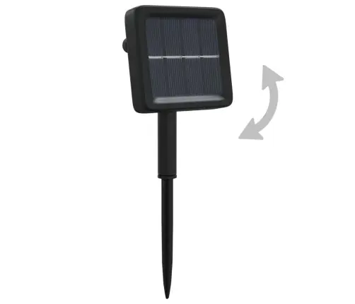 Solārā Lampiņu Virtene, 5 Gab., 5X200 Led, Vēsi Balta Krāsa Vidaxl