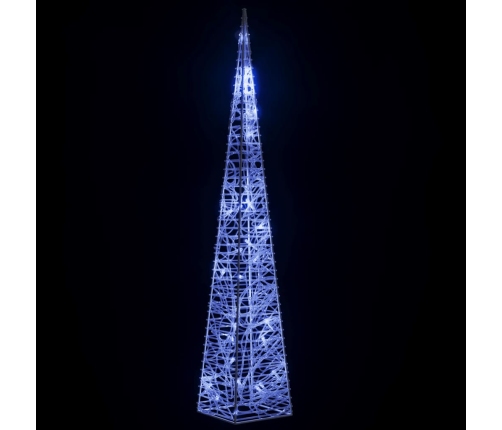 Led Lampiņu Dekorācija, Akrils, Konusveida, 60 Cm, Zila Vidaxl