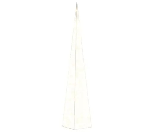Led Lampiņu Dekorācija, Akrils, Konusveida, 90 Cm, Silti Balta Vidaxl