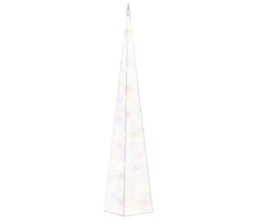 Akrilinė Led Dekoracija Kūgis, Įvairiaspalvis, 90Cm Akrilinė Led Dekoracija Kūgis, Įvairiaspalvis, 90Cm
