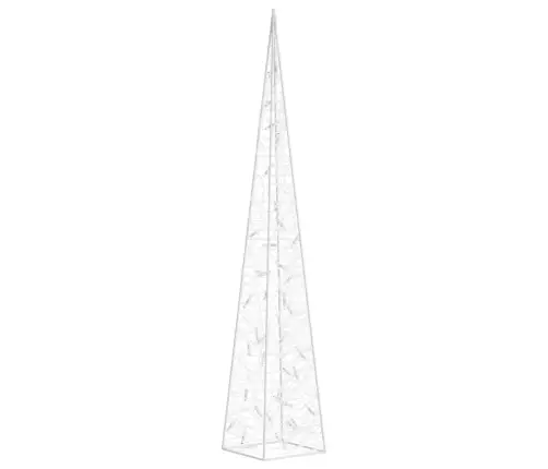 Akrilinė Led Dekoracija Kūgis, Įvairiaspalvis, 90Cm Akrilinė Led Dekoracija Kūgis, Įvairiaspalvis, 90Cm