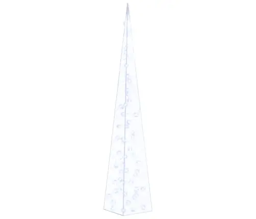 Led Lampiņu Dekorācija, Akrils, Konusveida, 120 Cm, Zila Vidaxl