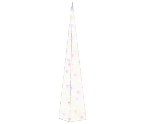 Led Lampiņu Dekorācija, Akrils, Konusveida, 120 Cm, Krāsaina Vidaxl