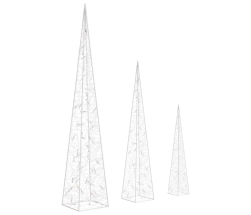 Dekoratīvi Led Lampiņu Rotājumi, Akrils, 60/90/120 Cm, Krāsaini Vidaxl