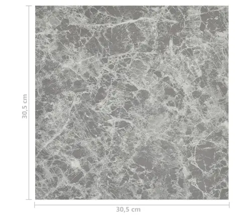 Grindų Plokštės, 20Vnt., Pilkos, 1,86M², Pvc, Prilimpančios