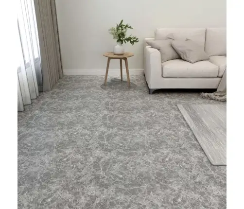 Grindų Plokštės, 20Vnt., Pilkos, 1,86M², Pvc, Prilimpančios