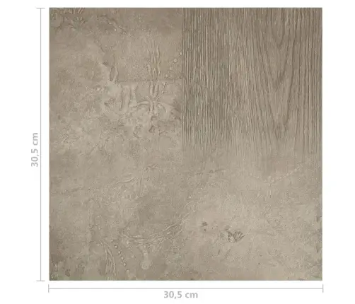 Grindų Plokštės, 20Vnt., Pilkos, 1,86M², Pvc, Prilimpančios