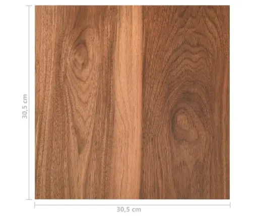 Grīdas Flīzes, 20 Gab., Pašlīmējošas, 1,86 M², Pvc, Brūnas Vidaxl