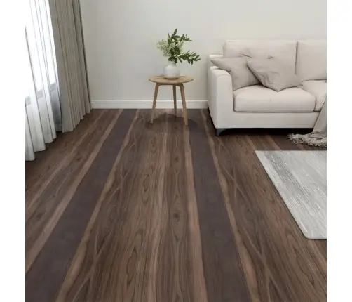 Grīdas Flīzes, 20 Gb., Pašlīmējošas, 1,86 M², Pvc, Tumši Brūnas Vidaxl
