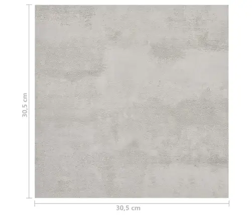 Grīdas Flīzes, 20 Gab., Pašlīmējošas, 1,86 M², Pvc, Pelēkas Vidaxl