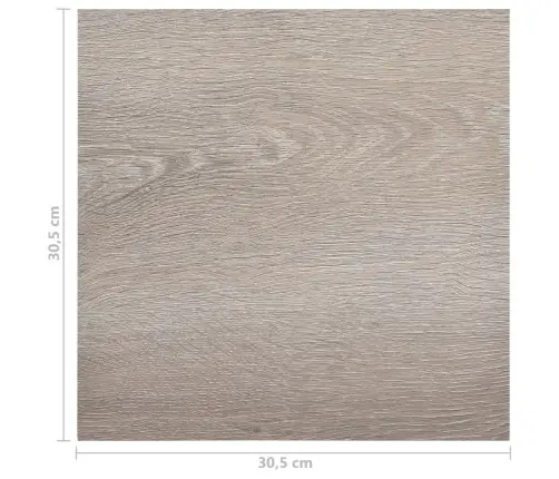 Grīdas Flīzes, 20 Gab., Pašlīmējošas, 1,86 M², Pvc, Pelēkbrūnas Vidaxl