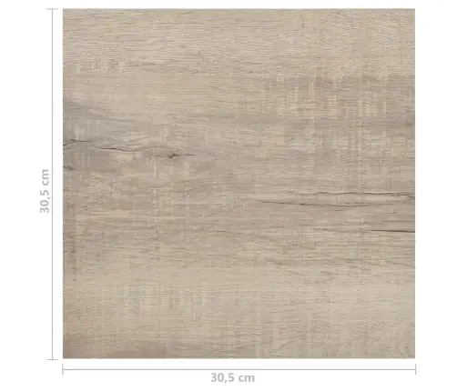 Iseliimuvad Põrandaplaadid 20 Tk, Pvc, 1,86 M², Hallikaspruun