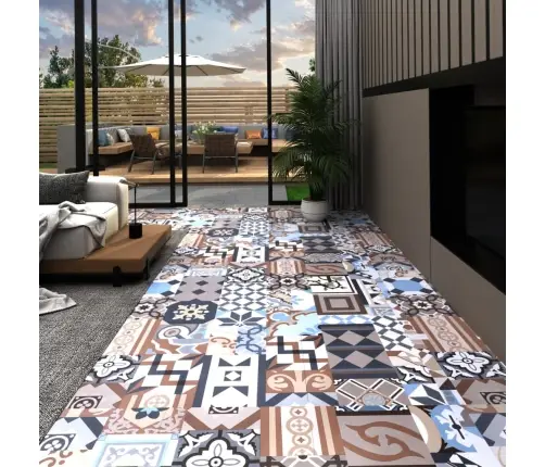 Grindų Plokštės, 20Vnt., 1,86M², Pvc, Prilimpančios, Vientisos