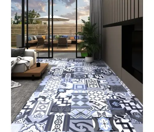 Grīdas Flīzes, 20 Gab., Pašlīmējošas, 1,86 M², Pvc, Krāsainas Vidaxl