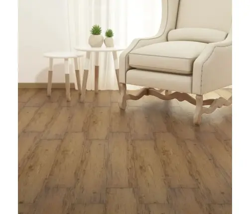 Grīdas Dēļi, Pašlīmējoši, 5,21 M², 2 Mm, Riekstu Brūni, Pvc Vidaxl