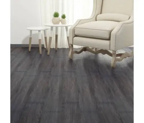 Iseliimuvad Pvc-Põrandaplaadid 5,21 M², 2 Mm, Must Ja Valge